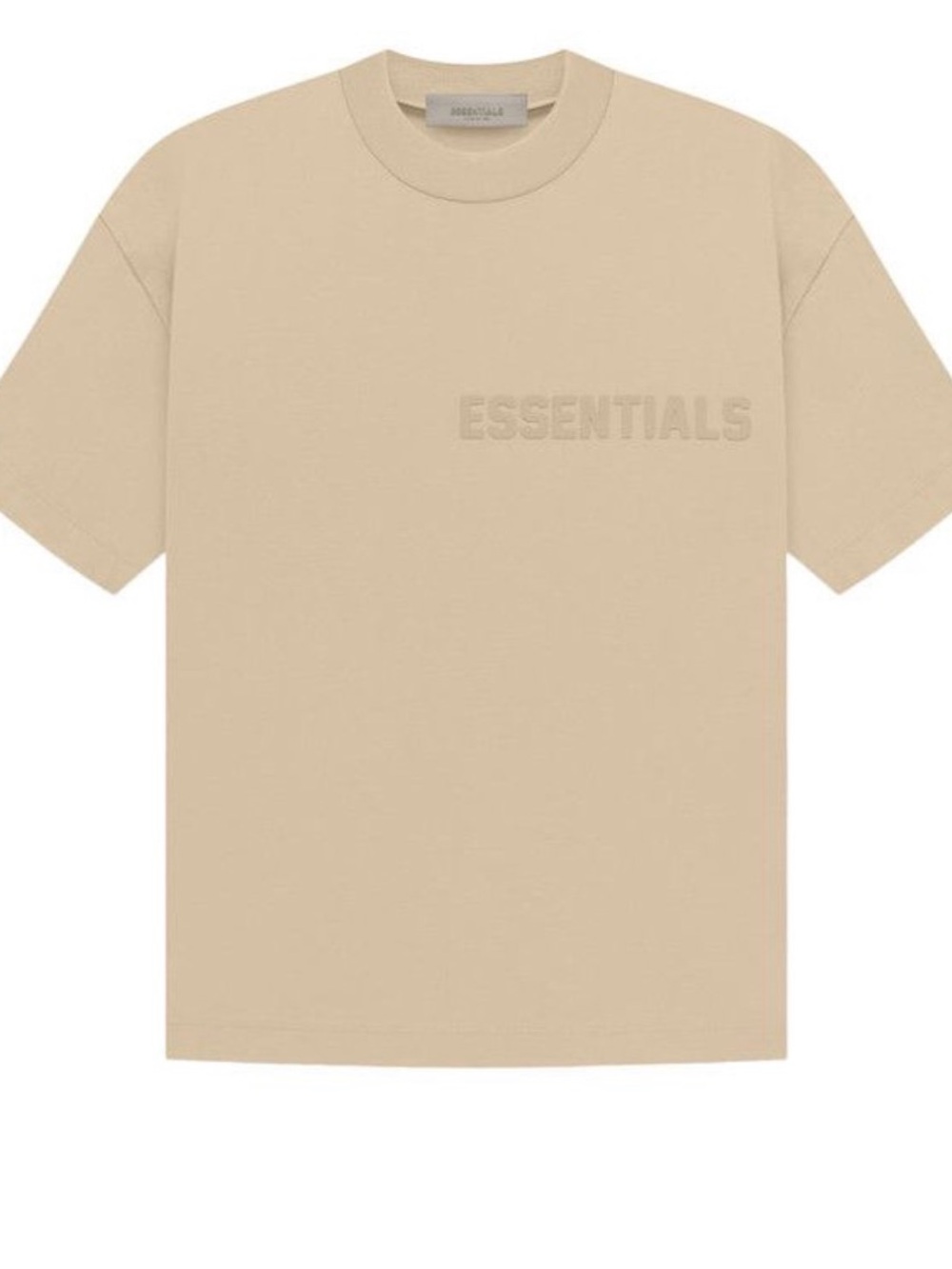 Essentials Sand Short-Sleeve Logo Tee